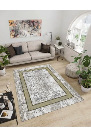 Dijidekor Işıltı Koleksiyonu Model194 Süngerli Dijital Baskılı Saçaksız Mutfak Halısı Yolluk