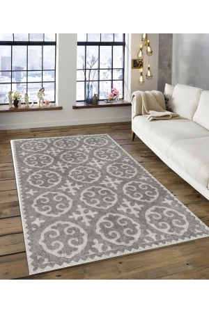 Dijidekor Işıltı Koleksiyonu Model201 Süngerli Dijital Baskılı Saçaksız Mutfak Halısı Yolluk