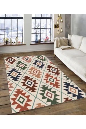 Dijidekor Işıltı Koleksiyonu Model204 Süngerli Dijital Baskılı Saçaksız Mutfak Halısı Yolluk