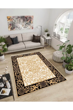 Dijidekor Işıltı Koleksiyonu Model282 Süngerli Dijital Baskılı Saçaksız Mutfak Halısı Yolluk