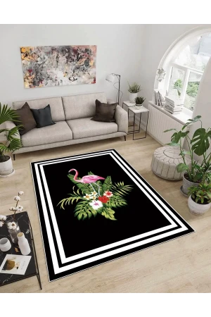 Dijidekor Işıltı Koleksiyonu Model292 Süngerli Dijital Baskılı Saçaksız Mutfak Halısı Yolluk