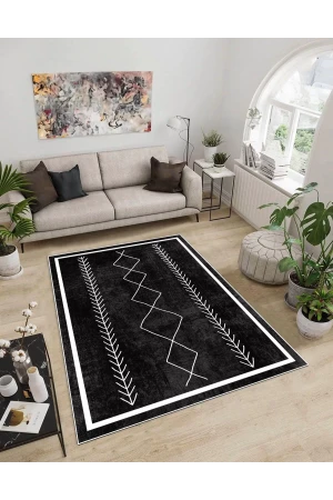 Dijidekor Işıltı Koleksiyonu Model296 Süngerli Dijital Baskılı Saçaksız Mutfak Halısı Yolluk