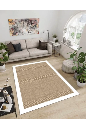 Dijidekor Işıltı Koleksiyonu Model298 Süngerli Dijital Baskılı Saçaksız Mutfak Halısı Yolluk