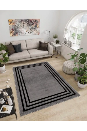 Dijidekor Işıltı Koleksiyonu Model5 Süngerli Dijital Baskılı Saçaksız Mutfak Halısı Yolluk