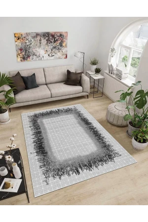 Dijidekor Işıltı Koleksiyonu Model51 Süngerli Dijital Baskılı Saçaksız Mutfak Halısı Yolluk