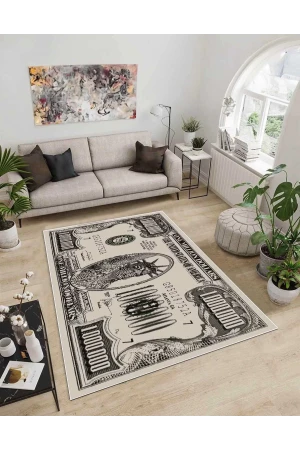 Dijidekor Işıltı Koleksiyonu Model57 Süngerli Dijital Baskılı Saçaksız Mutfak Halısı Yolluk