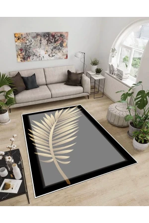 Dijidekor Işıltı Koleksiyonu Model75 Süngerli Dijital Baskılı Saçaksız Mutfak Halısı Yolluk