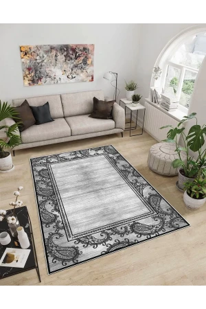 Dijidekor Işıltı Koleksiyonu Model8 Süngerli Dijital Baskılı Saçaksız Mutfak Halısı Yolluk