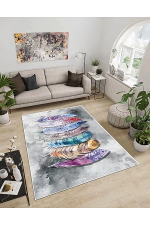 Dijidekor Işıltı Koleksiyonu Model88 Süngerli Dijital Baskılı Saçaksız Mutfak Halısı Yolluk