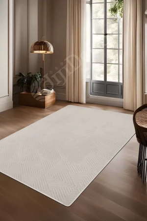 Halı Cool Krem Pramit Kaymaz Yıkanabilir Kaymaz Yolluk Kilim Salon Halısı Modelleri