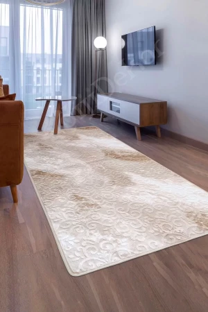 Halı Devetüyü Cool Yıkanabilir Saçaksız Kaymaz Delüxe Yolluk Kilim Salon Halısı Modelleri