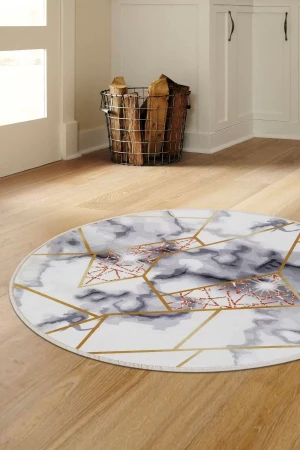 Halı Gold Kristal Yıkanabilir Yuvarlak Kesme Ince Yolluk Kilim Salon Halısı Modelleri