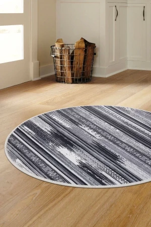 Halı Gri Cool Köln Yıkanabilir Yuvarlak Kesme Ince Yolluk Kilim Salon Halısı Modelleri
