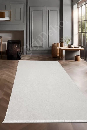Halı Krem Cool Janjanlı Saçaklı Kaymaz Kesme Ince Yolluk Kilim Salon Halısı Modelleri