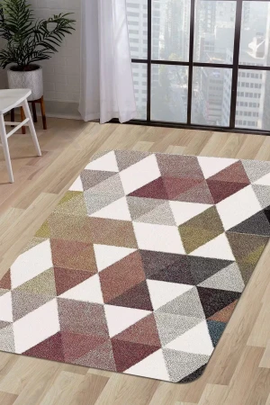 Halı Multi Cool K1270 Yıkanabilir Saçaksız Kesme Ince Yolluk Kilim Salon Halısı Modelleri