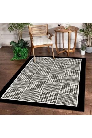 Halı Siyah Mt21 Yıkanabilir Saçaksız Kaymaz Kesme Ince Yolluk Kilim Salon Halısı Modeli