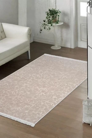 Halı Vizon Elit Yıkanabilir Saçaklı Kaymaz Kesme Ince Yolluk Kilim Salon Halısı Modelleri