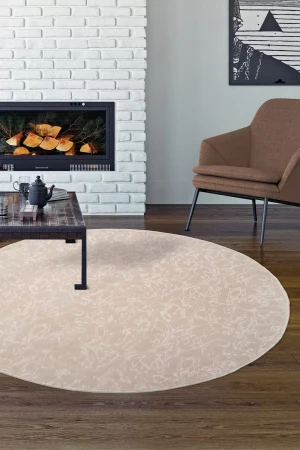 Halı Vizon Elit Yıkanabilir Saçaksız Yuvarlak Kesme Ince Yolluk Kilim Salon Halısı Modeli