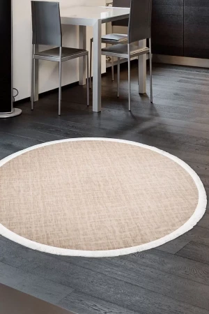 Halı Vizon Stylish Saçaklı Yuvarlak Kaymaz Kesme Ince Yolluk Kilim Salon Halısı Modelleri