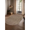 Avangard Oval Halı Pramit Kahve Salon Koridor Antre Mutfak Halısı Silinebilir Yolluk