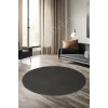 Avangard Yuvarlak Halı Sahra Antrasit Salon Koridor Antre Mutfak Halısı Silinebilir