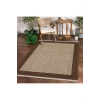 Dijidekor Halı Kahverengi Cool KR4040 Saçaklı Kesme İnce Yolluk Kilim Salon Halısı Modelleri