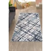Dijidekor Halı Mavi Trend Yıkanabilir Saçaksız kare Kesme İnce Yolluk Kilim Salon Halısı Modelleri