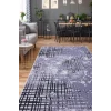 Dijidekor Halı Siyah 8881 Yıkanabilir Saçaksız Kesme İnce Yolluk Kilim Salon Halısı Modelleri