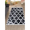 Dijidekor Halı Siyah Maça Yıkanabilir Saçaklı Kaymaz Kesme İnce Yolluk Kilim Salon Halısı Modelleri