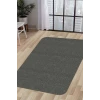 Halı Antrasit Cool K1290 Yıkanabilir Kesme Ince Yolluk Kilim Salon Halısı Modelleri