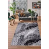 Halı Antrasit Cool Karo Yıkanabilir Kesme Ince Yolluk Kilim Salon Halısı Modelleri