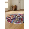 Halı Çok Renkli 9010 Yıkanabilir Yuvarlak Kesme Ince Yolluk Kilim Salon Halısı Modelleri