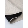 Halı Cool Krem Pramit Desenli Kaymaz Yıkanabilir Oval Yolluk Kilim Salon Halısı Modelleri