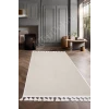 Halı Cool Krem Pramit Yıkanabilir Saçaklı Kesme Ince Yolluk Kilim Salon Halısı Modelleri