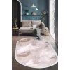 Halı Devetüyü Cool Karo Saçaklı Oval Kesme Ince Yolluk Kilim Salon Halısı Modelleri