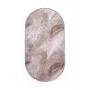 Halı Devetüyü Cool Karo Yıkanabilir Oval Kesme Ince Yolluk Kilim Salon Halısı Modelleri