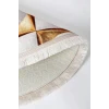 Halı Gold Cool Ky7059 Saçaklı Yuvarlak Kesme Ince Yolluk Kilim Salon Halısı Modelleri