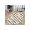 Halı Gold Cool Ky7059 Yıkanabilir Oval Kesme Ince Yolluk Kilim Salon Halısı Modelleri