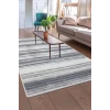 Halı Gri 9026 Cool Yıkanabilir Saçaksız Kesme Ince Yolluk Kilim Salon Halısı Modelleri