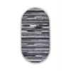 Halı Gri Cool Köln Yıkanabilir Saçaklı Oval Kesme Ince Yolluk Kilim Salon Halısı Modeli