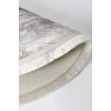 Halı Gri Cool Ky7056 Yıkanabilir Saçaklı Oval Kesme Ince Yolluk Kilim Salon Halısı Modeli