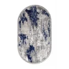 Halı Gri Cool Yıkanabilir Saçaklı Oval Delüxe Kesme Yolluk Kilim Salon Halısı Modelleri