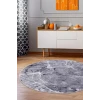 Halı Gri Granit Yıkanabilir Yuvarlak Kesme Ince Yolluk Kilim Salon Halısı Modelleri