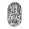 Halı Gri Iskandinav Yıkanabilir Saçaklı Oval Delüxe Yolluk Kilim Salon Halısı Modelleri