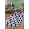 Halı Gri Maça Yıkanabilir Saçaksız Oval Kesme Ince Yolluk Kilim Salon Halısı Modelleri