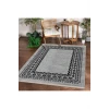 Halı Gri O22136 Yıkanabilir Saçaklı Ince Yolluk Kilim Salon Halısı Modelleri