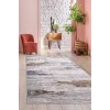 Halı Gri14 Cool Karo Yıkanabilir Saçaksız Kesme Ince Yolluk Kilim Salon Halısı Modelleri