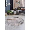 Halı Gri14 Cool Karo Yıkanabilir Yuvarlak Kesme Ince Yolluk Kilim Salon Halısı Modelleri