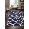 Halı Siyah Maça Yıkanabilir Saçaksız Kesme Ince Yolluk Kilim Salon Halısı Modelleri