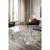 Halı Vizon Cool Karo Yıkanabilir Yuvarlak Kesme Ince Yolluk Kilim Salon Halısı Modelleri